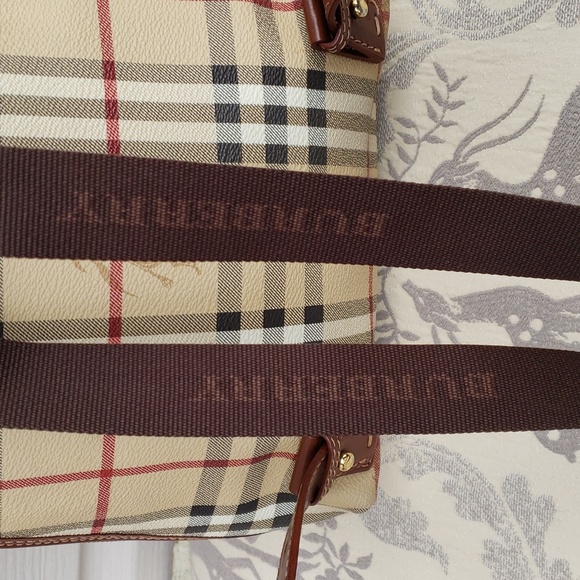 BURBERRY HAYMARKET CHECK VINTAGE BACKPACK - Picture 5 of 14